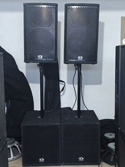 15" Бас каси + 12" двулентови колони