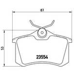 Задни Накладки BREMBO  Citroen Renault Нисан  Ситроен Рено