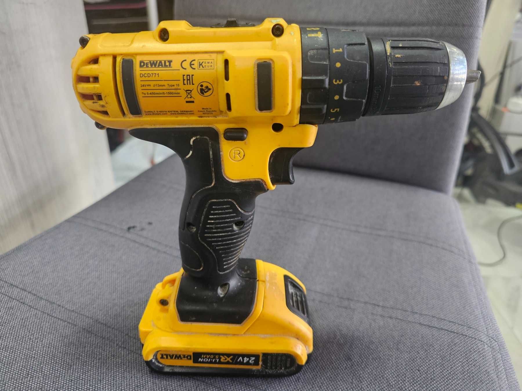 Ударен винтоверт DeWALT DCD771 (24V, 5AH)