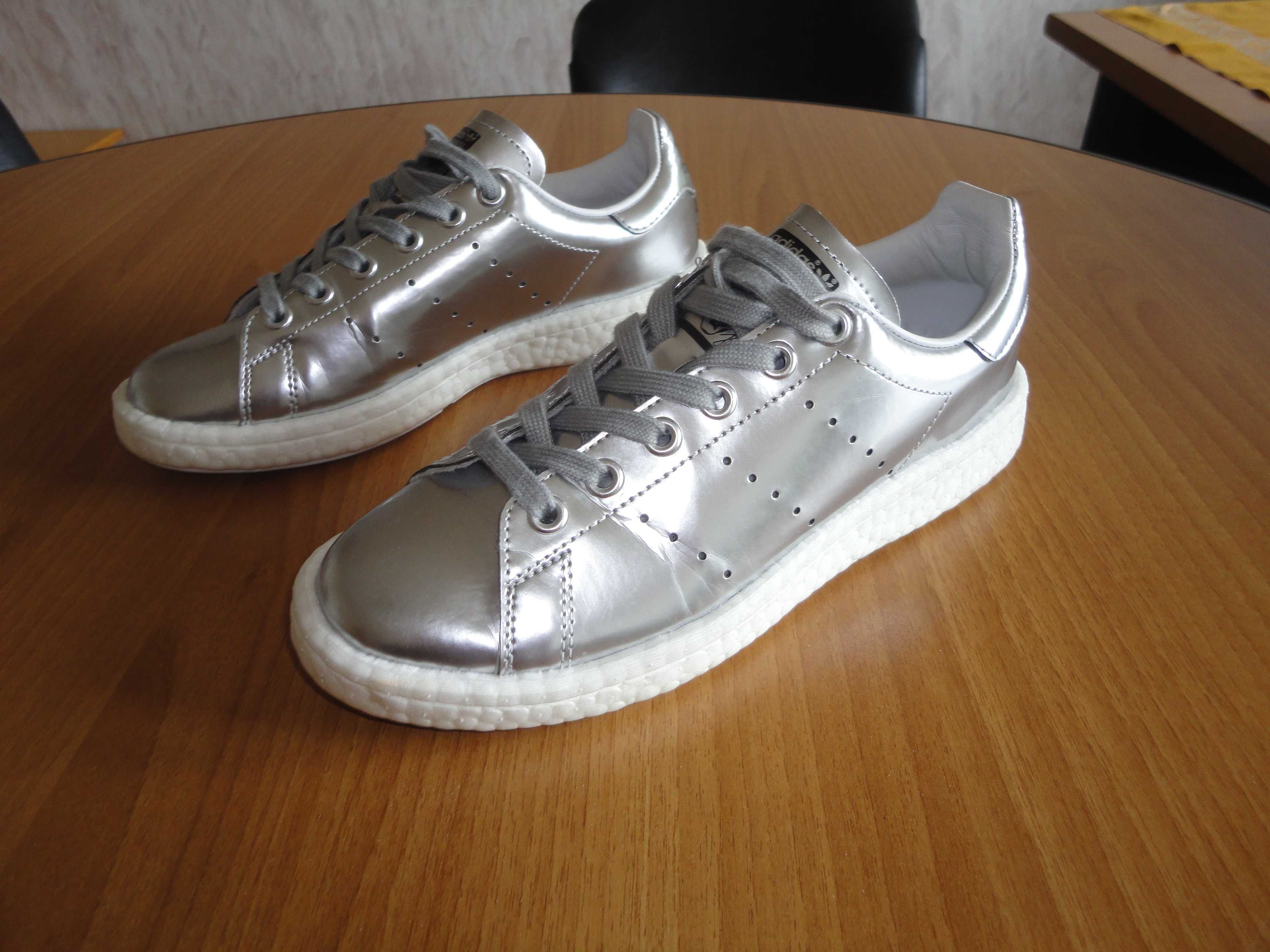 N37 Adidas Stan Smith Boost Silver/дамски обувки