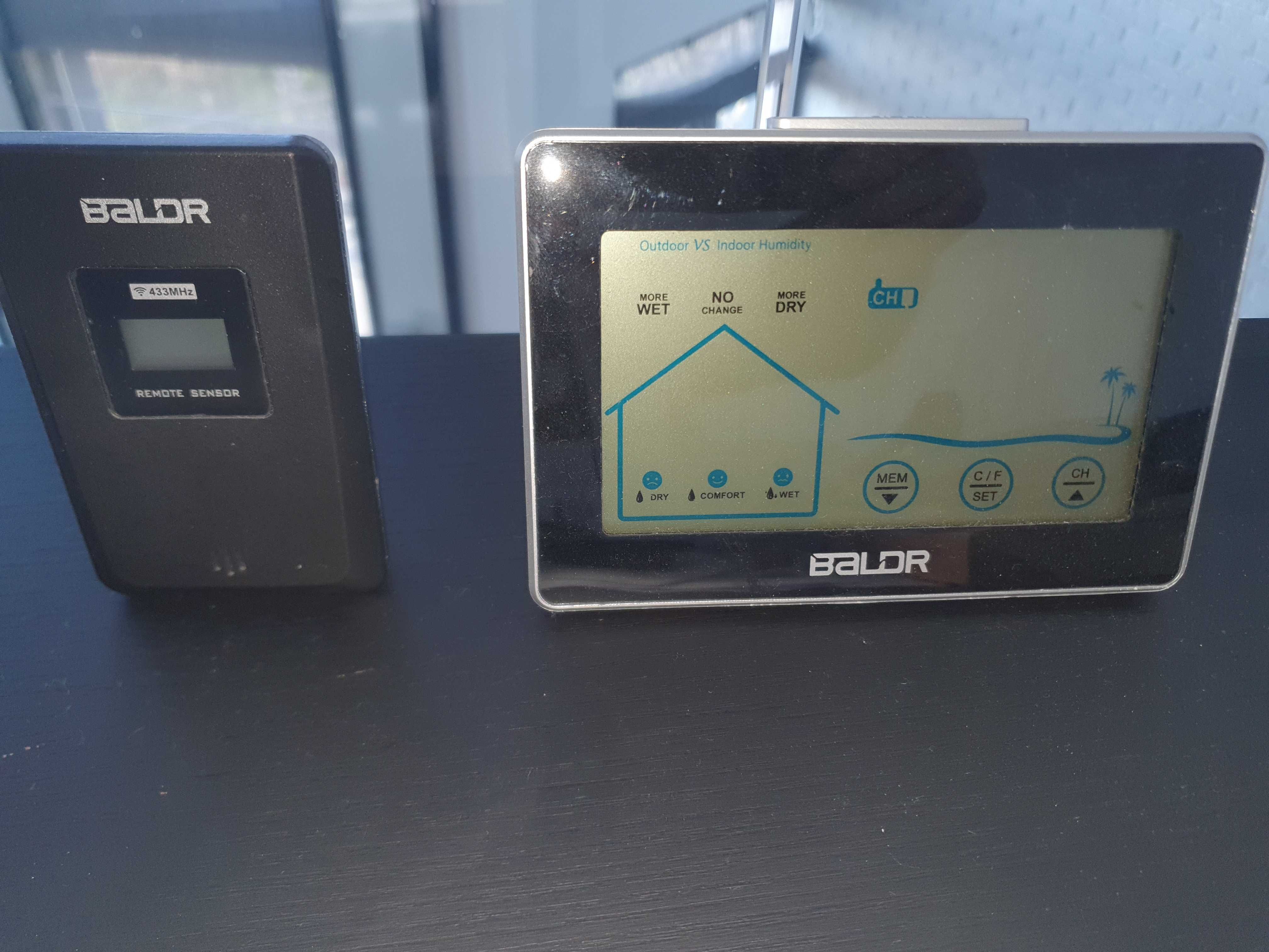 Метеорологична безжична станция Baldr 433MHz с два сензора