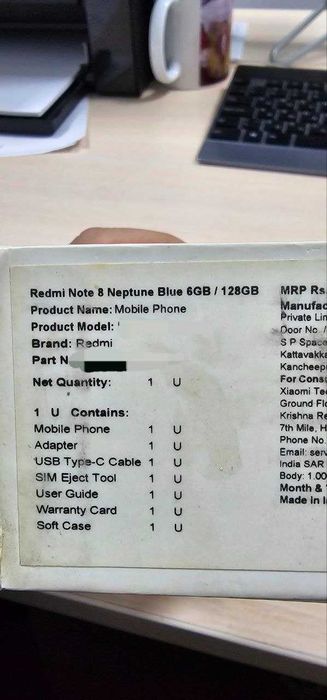 Redmi note 8   6/128