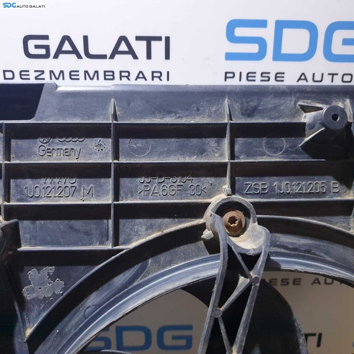 Electroventilator Ventilator Racire Radiator Motor Apa Cilma AC Volkswagen Bora 1.9 TDI AGR ALH ATD AHF ASV AXR ASZ AJM AUY AQM 1998 - 2005 Cod 1J0121205B 1J0121207M  [MA0336]