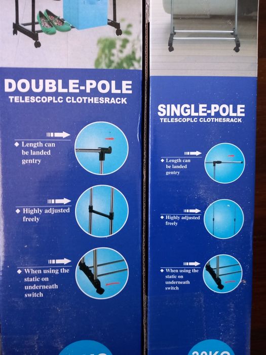 Suport simplu/dublu pentru umerase. 30 kg.  Nou!