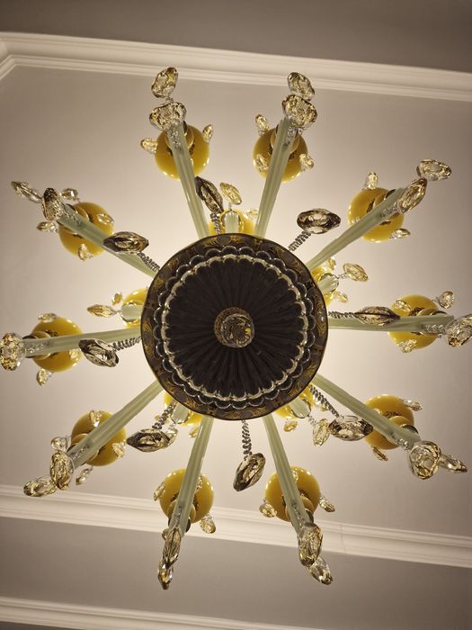 Продам люстру Murano Style / стекло под камень / хрусталь K9