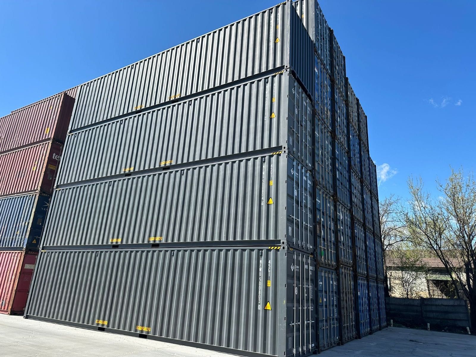 Containere Maritime 40 FT High Cube – NOI – Gri Antracit