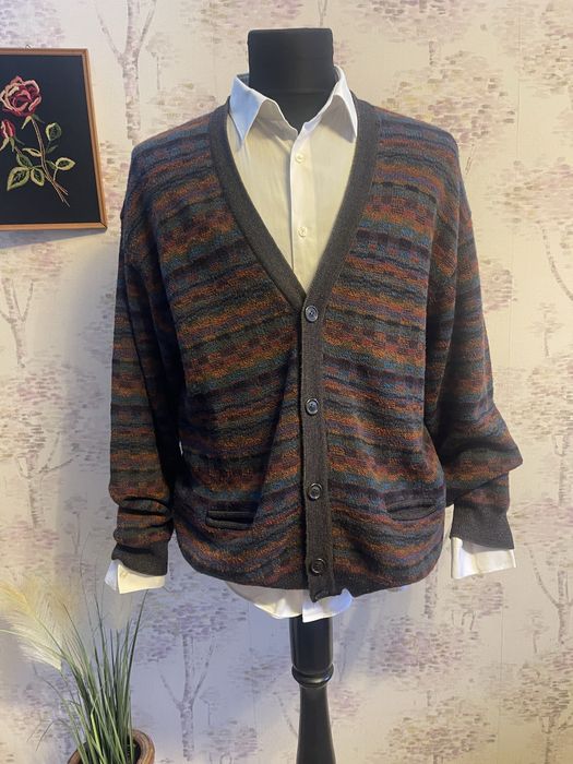 Cardigan barbati 90% lana Dalmine marimea XL