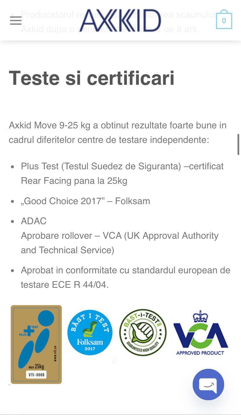 Axkid Minikid 2 exclusiv rearfacing