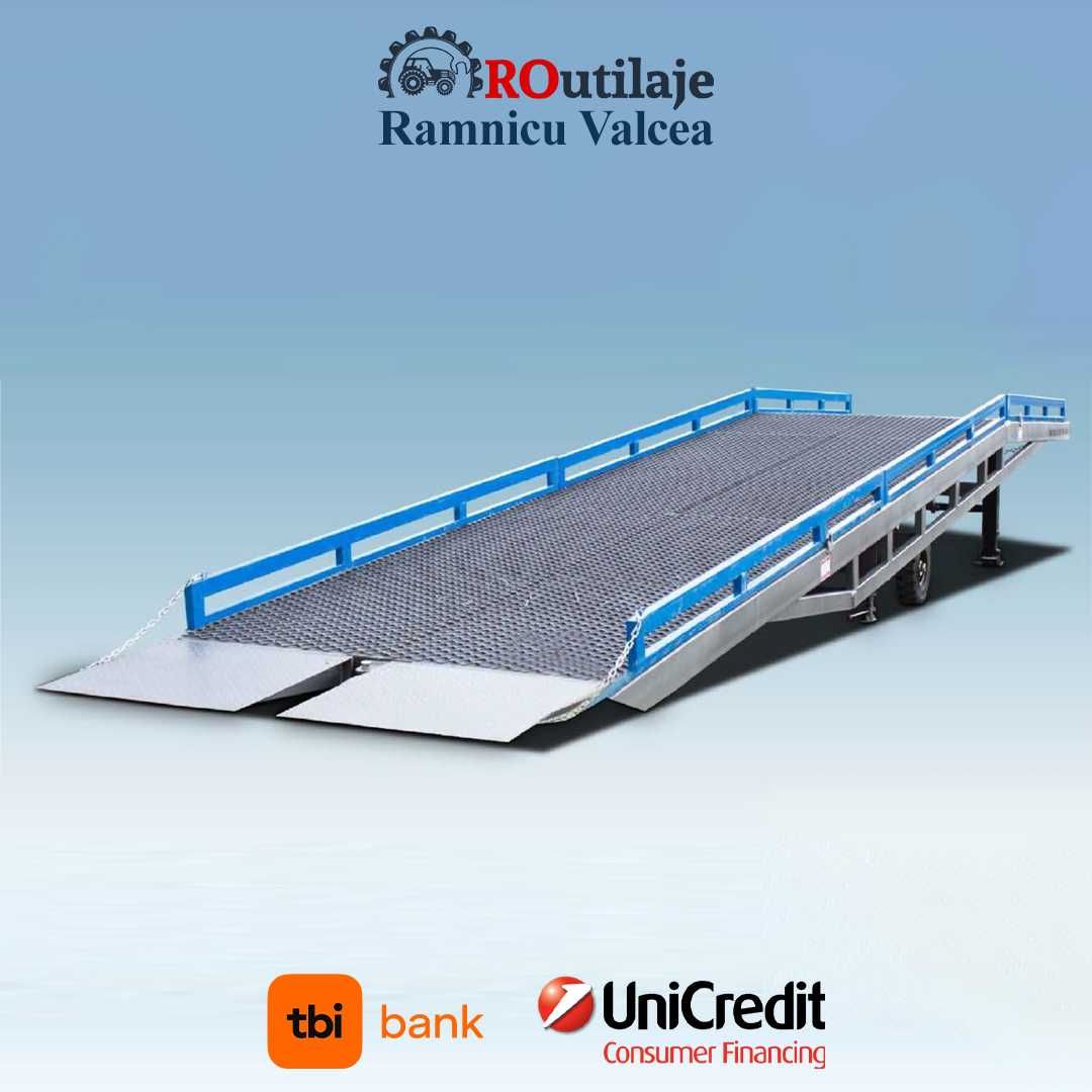 rampa container, rampe mobila incarcat tir camion conteiner 10t