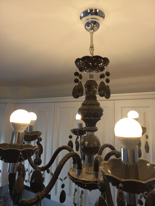 Candelabru negru lux