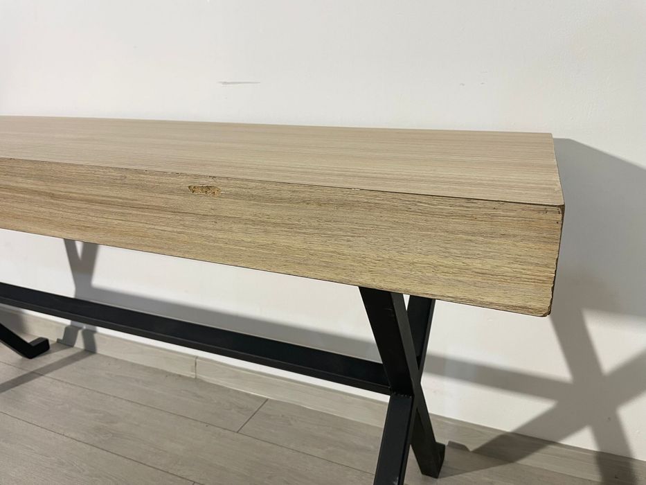 Masă 170x75 cm, Structură Metalică Solidă; Birou