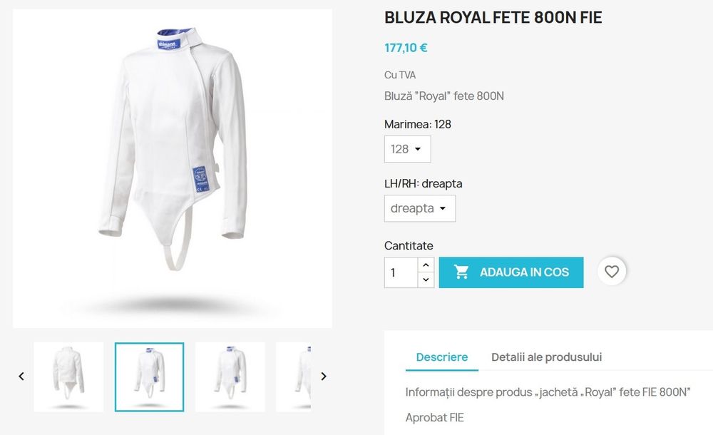Bluza scrima Uhlmann fencing femei/fete