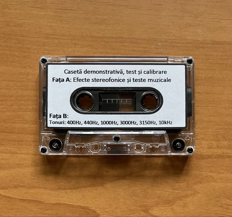 Caseta test calibrare demonstrativă