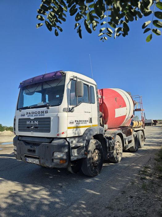 Autobetoniera Man si Pompa Beton Mercedes