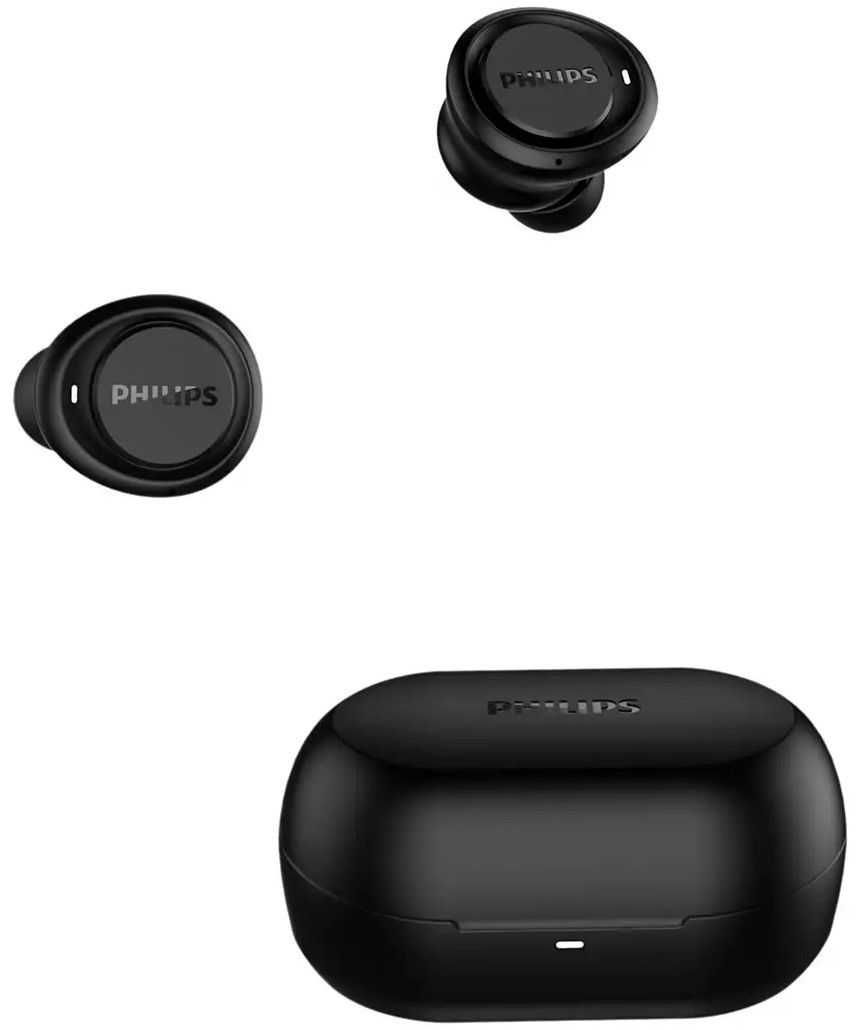 Безжични слушалки Philips - TAT1215BK/10, TWS, черни