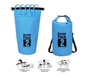 Водоустойчива чанта за вода, сгъваема мешка, 28x18,5 см, 2 литра