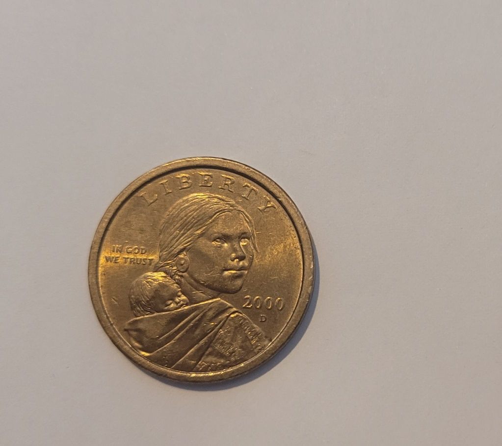 Moneda 1 dollar 2000-D Sacagawea