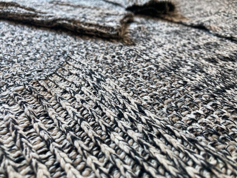 Cardigan/Blazer de dama tricotat si fara inchidere - marimea L