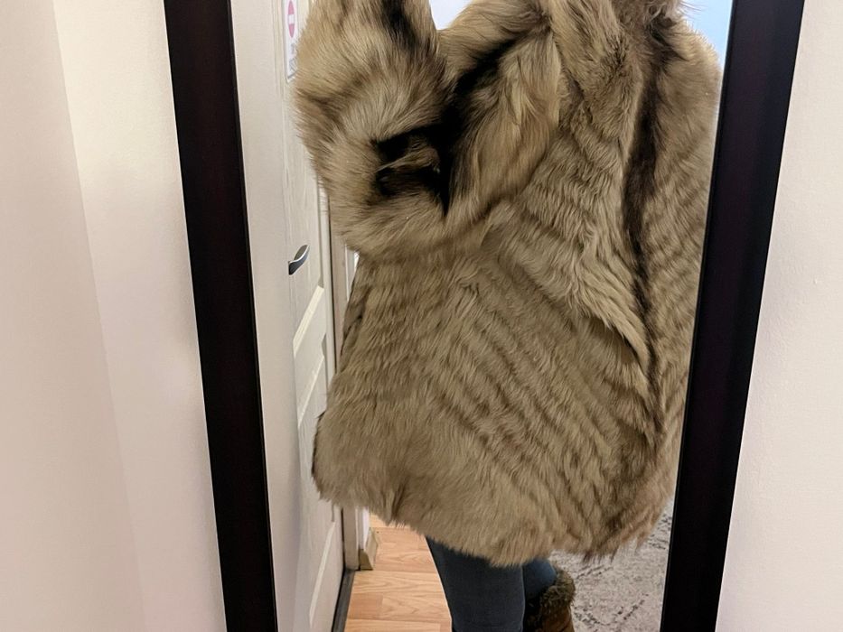 Haina superbă  blana naturala