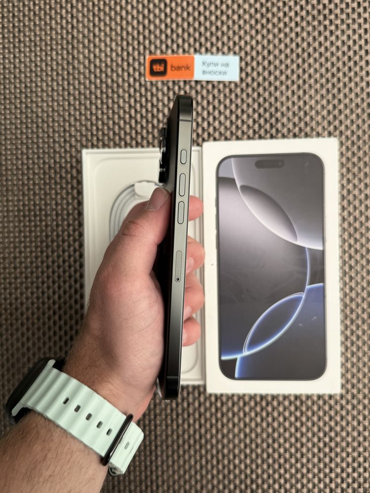 НОВ! *ЛИЗИНГ* iPhone 16 Pro Max 256Gb Black Titanium / Гаранция