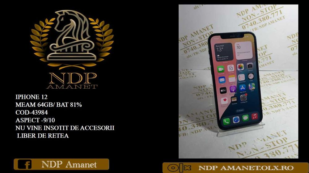 NDP Amanet Calea Mosilor 298 IPHONE 12 ( 43984)