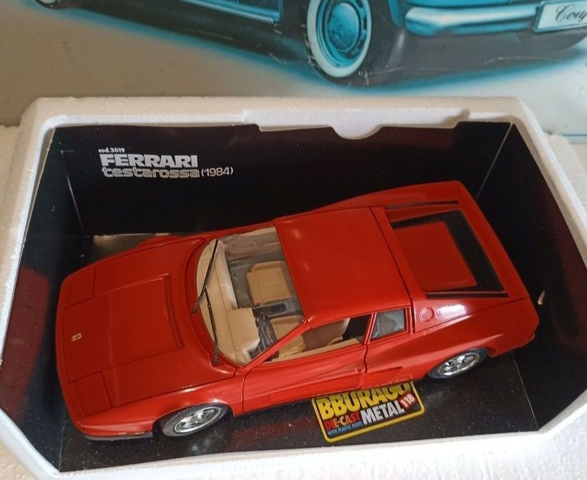 Ferrari testarossa 1984 1:18
Scara 1:18
Bburago

Pozele reflectă real