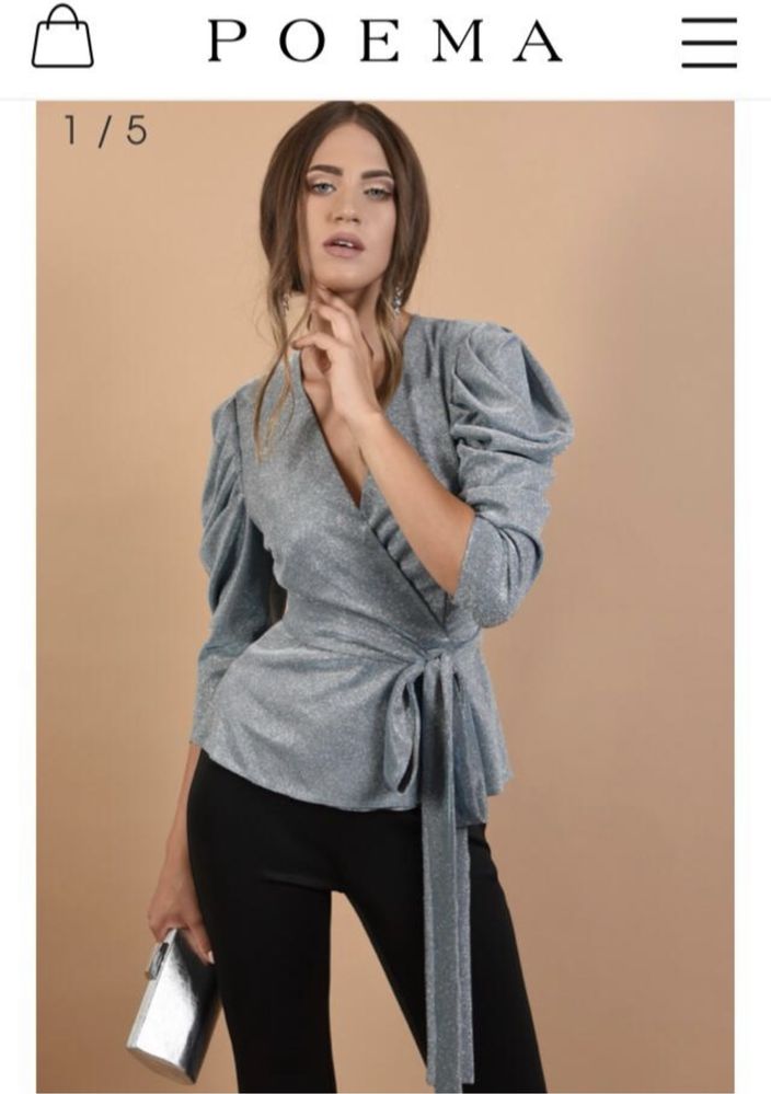 Bluza stralucitoare de seara Poema superba