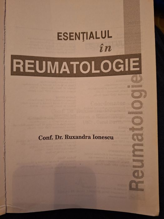 Esentialul in reumatologie - Ruxandra Ionescu