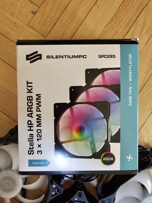 Ventilaroare SilentiumPC Stella HP ARGB PWM, 120mm Kit