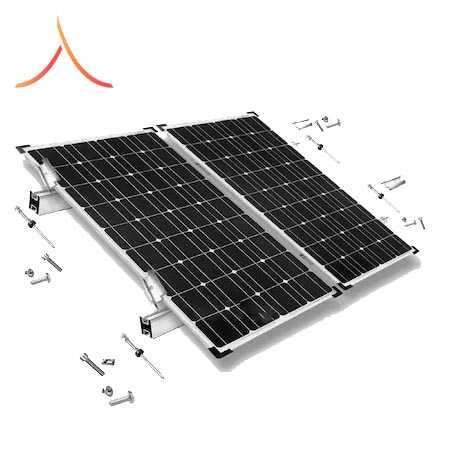 KIT Structura montaj 2 panouri solare fotovoltaice acoperis metalic