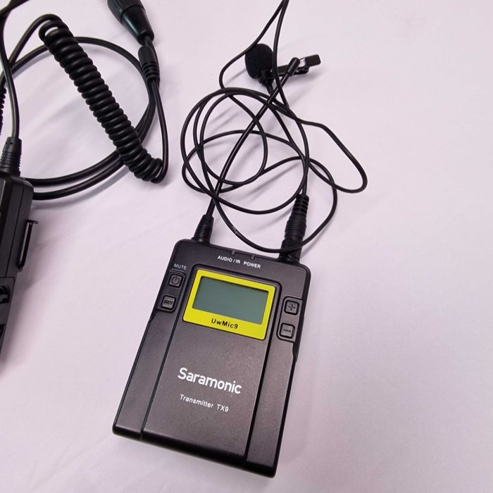 Радио петличный микрофон, петличка Saramonic UwMic9 TX9+TX9+RX9