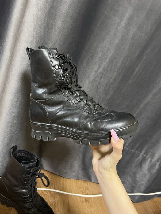 Берцы из натуральной кожи