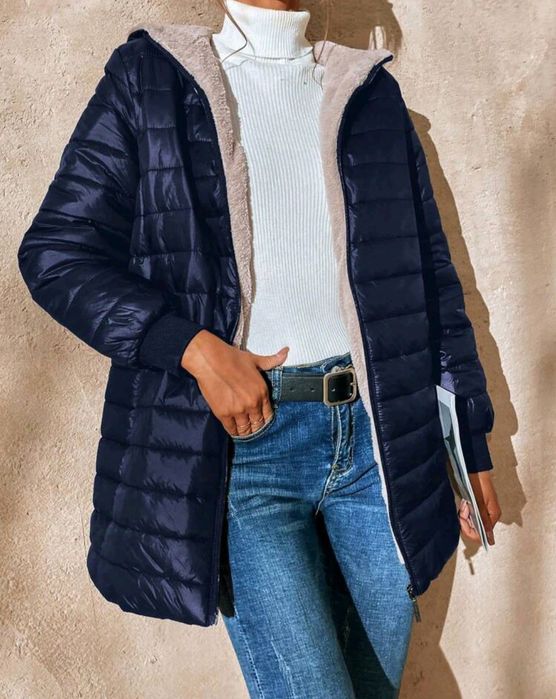 Зимно яке средна дължина