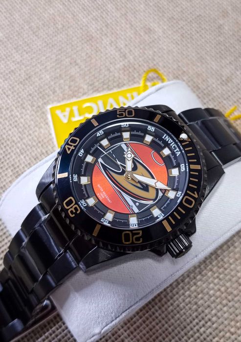 Ceas Invicta NHL Anaheim Ducks Quartz Orange Dial – Femei