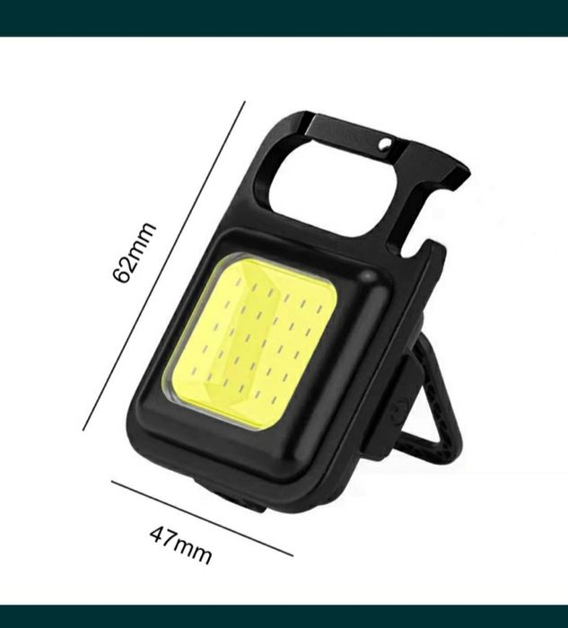 Mini lanterna puternică led tip breloc, waterproof prindere magnetică.