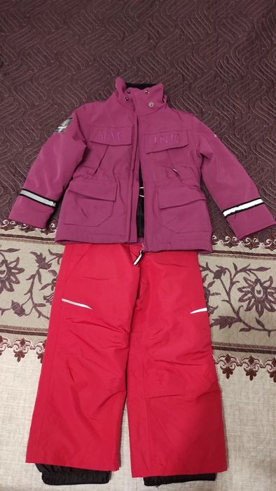 Set iarna- geaca și pantaloni fetițe 98-104