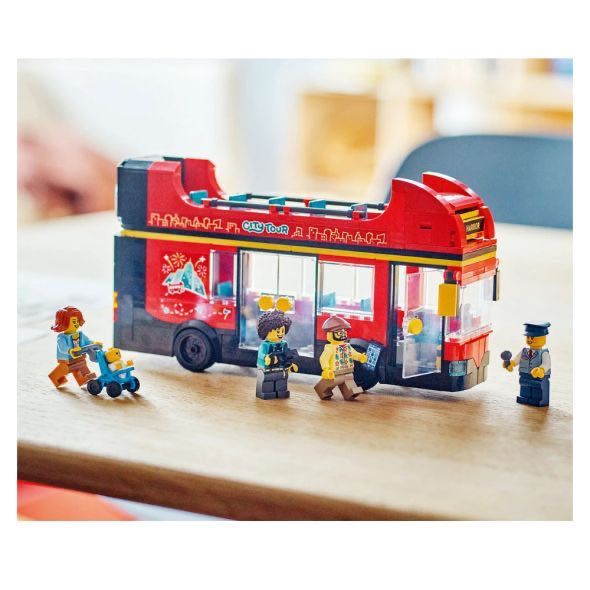 LEGO® City 60407 - Червен двуетажен автобус за обиколка