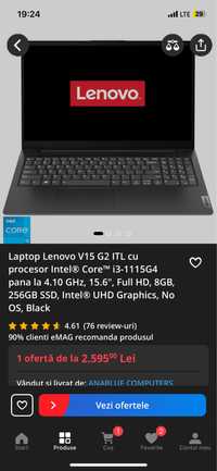 Laptop lenovo v15 G2-ITL