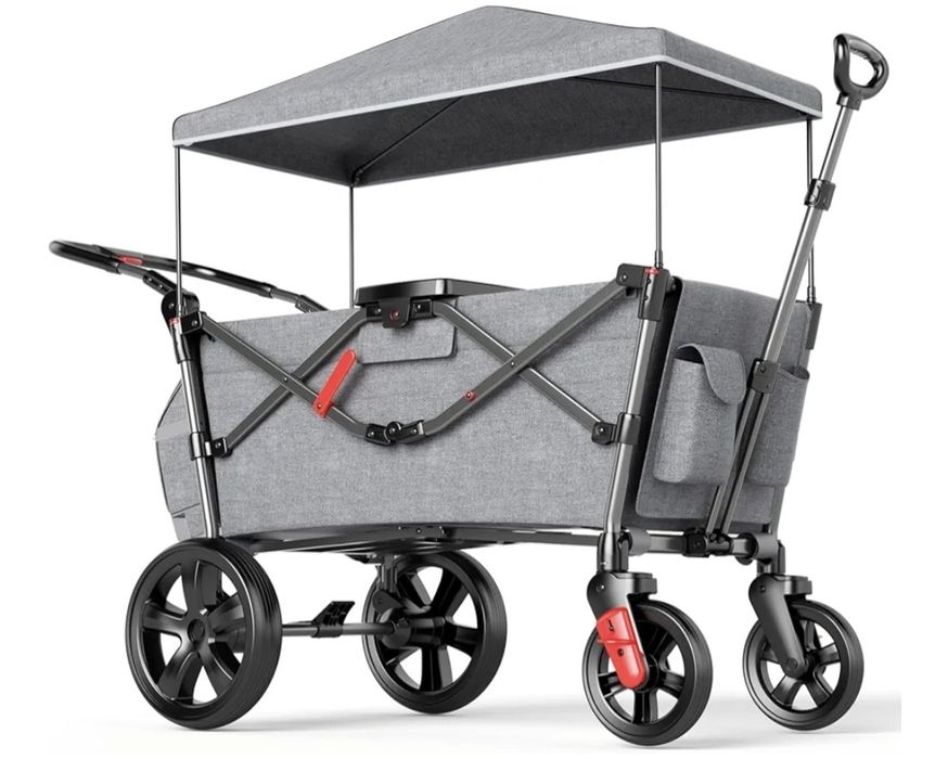 Vând cărucior cu acoperișul, pliabil