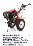 Motocultor diesel Rotark 9 hp,nou în garanție.