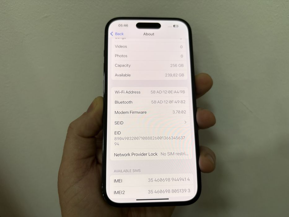 Iphone 14 Pro, 256 gb, Space Black