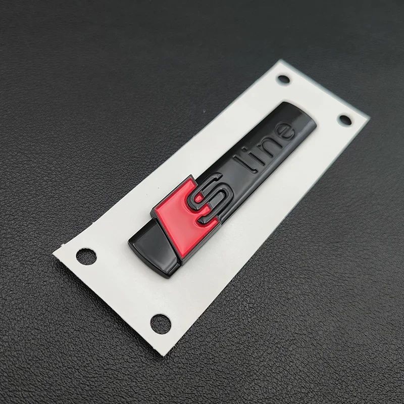 SET embleme Sline Emblema grila Embleme Aripi Sticker Stema Audi negre