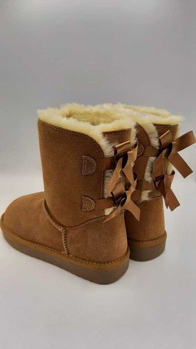 Ghete / cizme tip UGG bailey bow ( cu funde) - piele naturala - 35-40