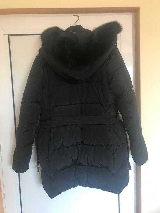 Официално дамско палто, Черно дамско яке с 2 лица дамска яка черна