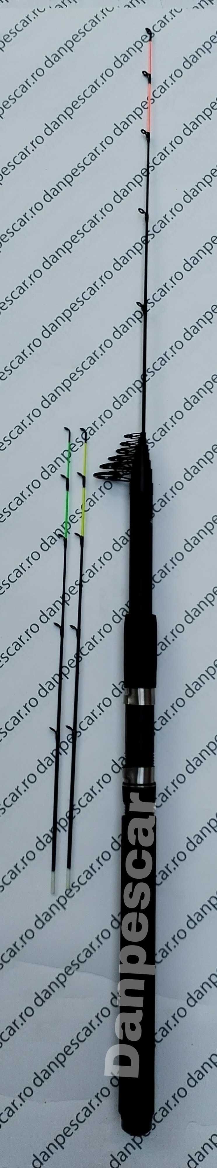SET 4 Lansete fibra sticla ROBIN HAN Power tele feeder 3,90m 80-120gr