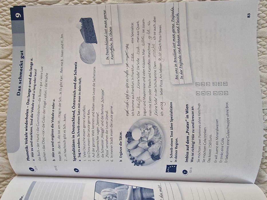 Учебник + тетрадка Prima A1 по немски