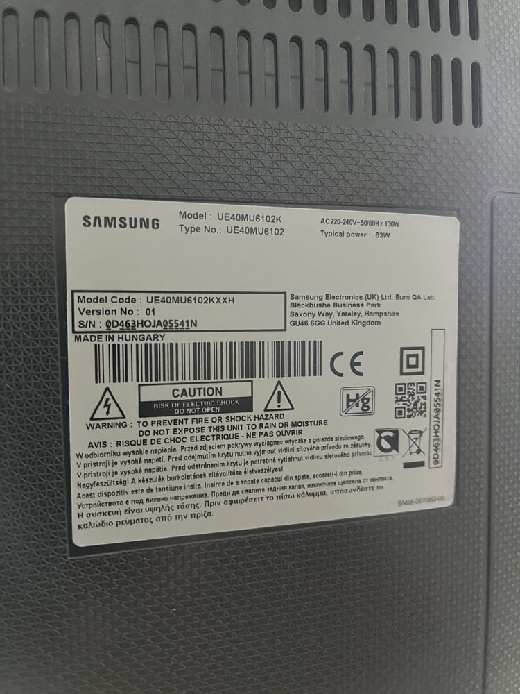 Televizor SAMSUNG UE40MU6102K