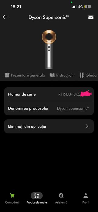 Dyson Supersonic HD08 – nou, serial number activat, garanție oficială