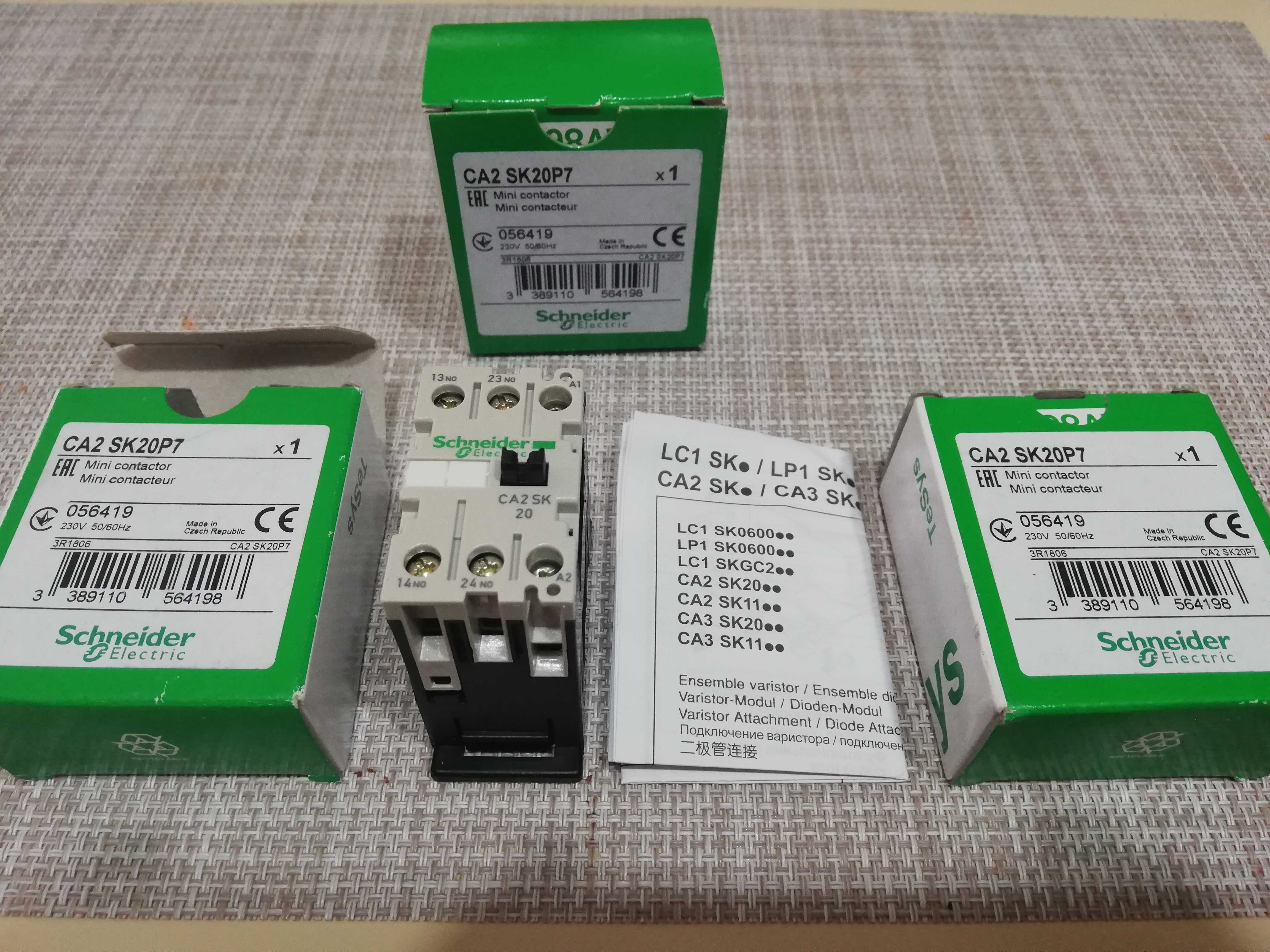 Releu comanda Schneider CA2SK20P7 230V ac 10A 2 NO