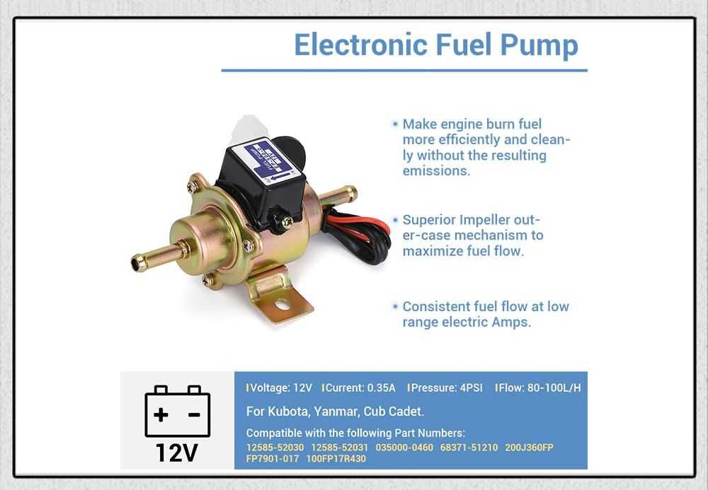 EP5000 Външна горивоподкачваща горивна подкачваща помпа 12V